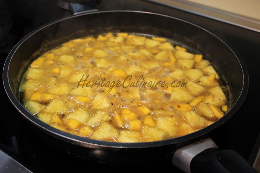 Sauce à l'ananas et mangue pour jambon Héritage Culinaire